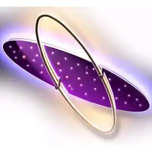 LED-Deckenleuchte Farbwechsel Lewima XXL 100cm Sternenhimmel