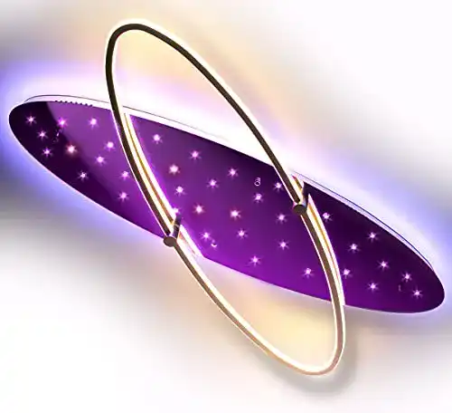 LED-Deckenleuchte Farbwechsel Lewima XXL 100cm Sternenhimmel