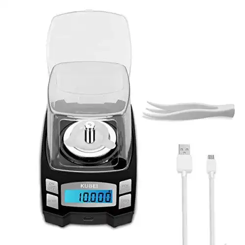 Laborwaage KUBEI 100g/0.001g USB Aufladen Milligramm Waage