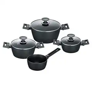 Berndes Töpfe Berndes 4-teiliges Kochtopf-Set – Alu Induktion