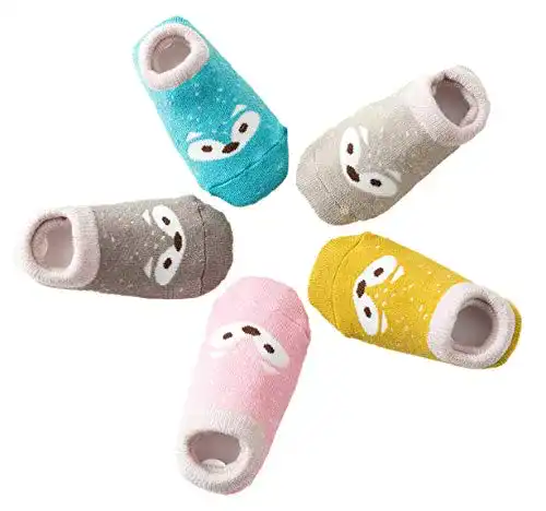 Babysocken Estwell 5 Paar Anti Rutsch Kindersocken Erstlingssöckchen