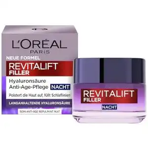 LOréal-Revitalift L’Oréal Paris Hyaluron Nachtcreme, Anti-Aging