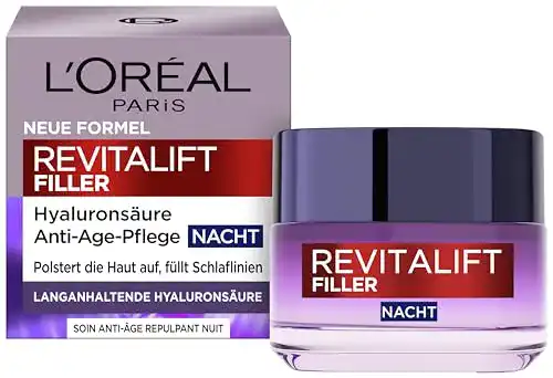 LOréal-Revitalift L’Oréal Paris Hyaluron Nachtcreme, Anti-Aging