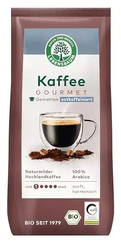 Bio-Kaffee (entkoffeiniert) Lebensbaum Bio Gourmet Kaffee, 250 g