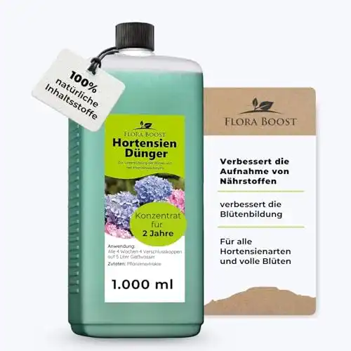 Hortensiendünger Flora Boost Hortensien Dünger flüssig, 1000 ml