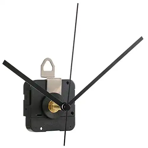 Uhrzeiger HICARER 28 mm Lange Welle Reparatur-Kit (Schwarz)