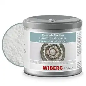Meersalz Wiberg, Flocken, sonnengetrocknet, 350g, Aromatresor