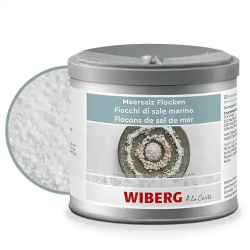 Meersalz Wiberg, Flocken, sonnengetrocknet, 350g, Aromatresor