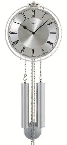 Pendeluhr AMS Moderne Wanduhr mit mechanischem Laufwerk