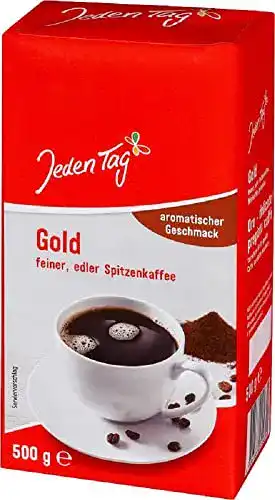 Die beste Kaffeepulver Jeden Tag Kaffee Gold, 500 g 2026 Test Bestseller Kaffeepulver Jeden Tag Kaffee Gold, 500 g