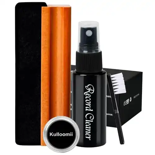 Schallplattenreiniger kulloomii Schallplattenbürste 4-in-1