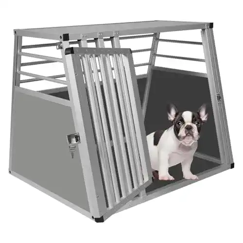 Eugad-Hundebox EUGAD Hundetransportbox Alu 80 x 65 x 65 cm