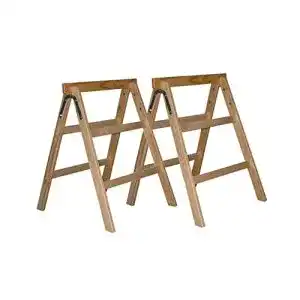 Holzbock ASKON 2er Set Massiver Holz-Arbeitsbock oder Tapezierbock