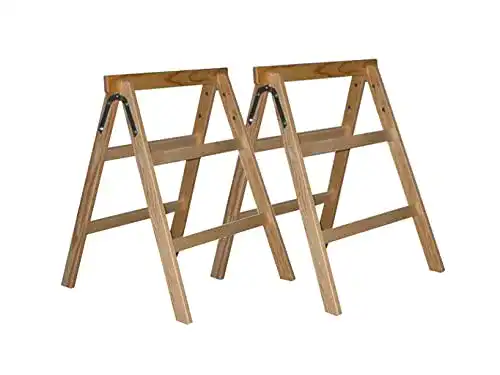 Holzbock ASKON 2er Set Massiver Holz-Arbeitsbock oder Tapezierbock