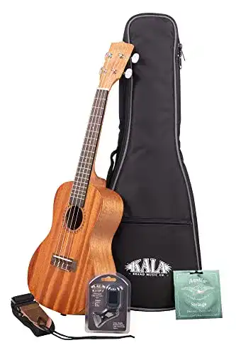 Konzert-Ukulele Kala KA-15-C-BNDL Satin Mahogany