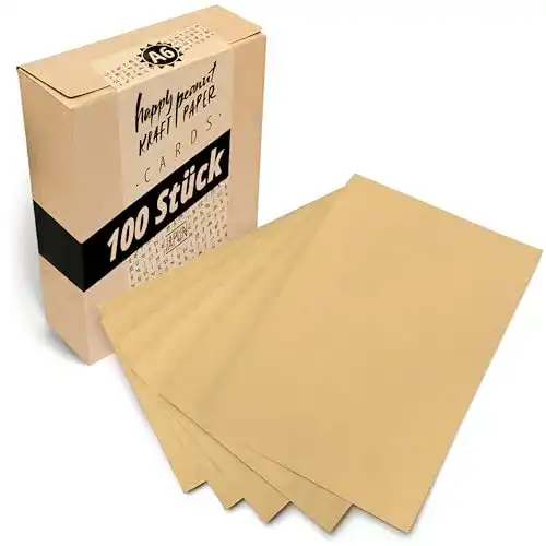 Blanko-Postkarten Japun, Kraftpapier-Karten Set