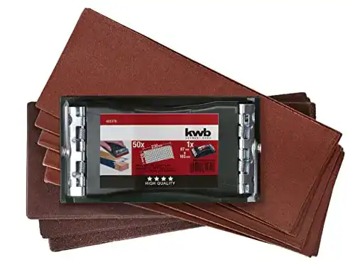 Schleifpapier kwb Handschleifer-Set, 2-teilig inkl. Schleifklotz