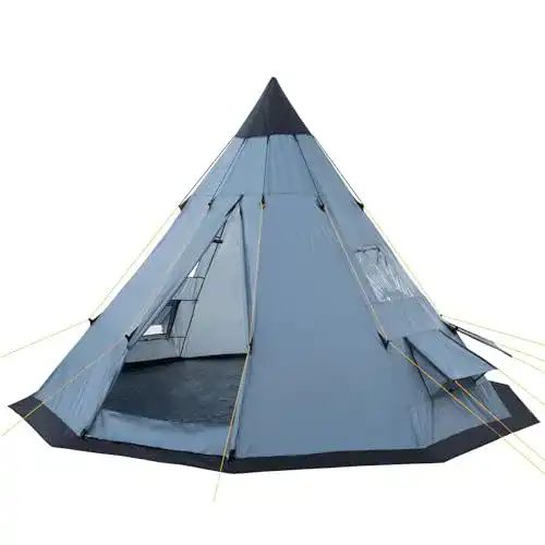 CampFeuer-Zelt CampFeuer Tipi Zelt Spirit für 4 Personen Grau