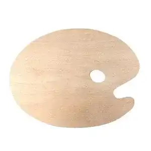 Farbpalette rosenice Mischpalette Holz Ovale Griffloch Palette