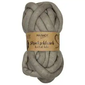 Strickschlauch HALBACH 12m lang 100g waschbar Grau