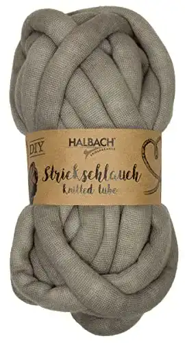 Die beste Strickschlauch HALBACH 12m lang 100g waschbar Grau 2026 Test Bestseller Strickschlauch HALBACH 12m lang 100g waschbar Grau
