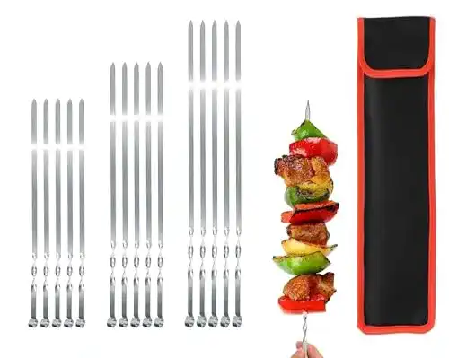 Schaschlikspieße GMMH Grill Spieße Schaschlikschpieße, 20 Stück