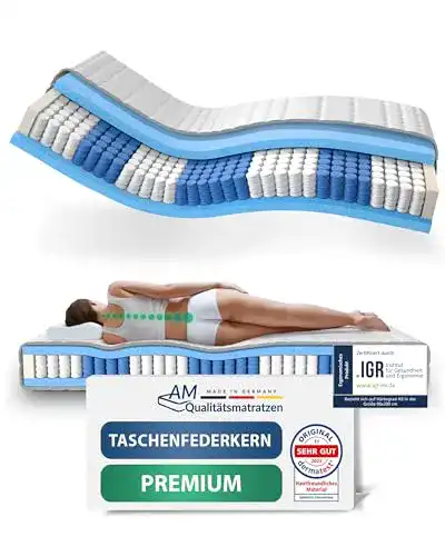 Tonnentaschenfederkernmatratze AM Qualitätsmatratzen, H3
