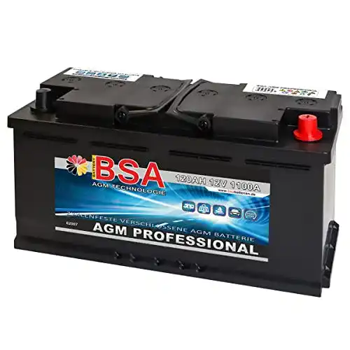 AGM-Batterie 120Ah BSA Versorgungsbatterie