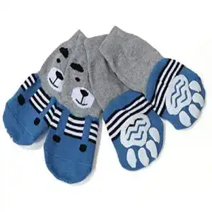Hundesocken meioro Anti-Rutsch Traktionskontrolle Cotton Set