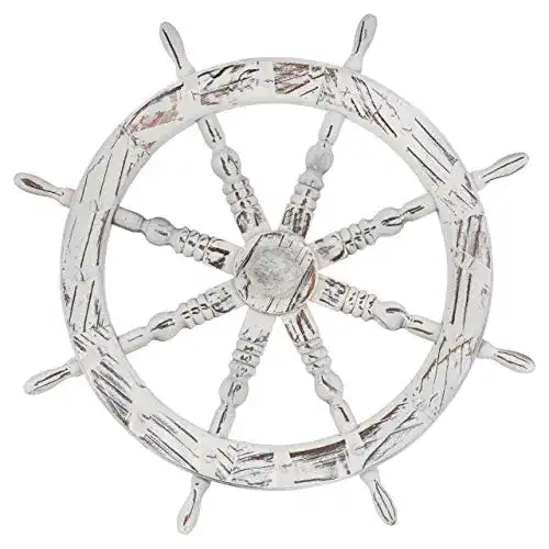 Steuerrad Nexos Holzrad Ø 60 cm 8 Speichen Farbe Whitewash