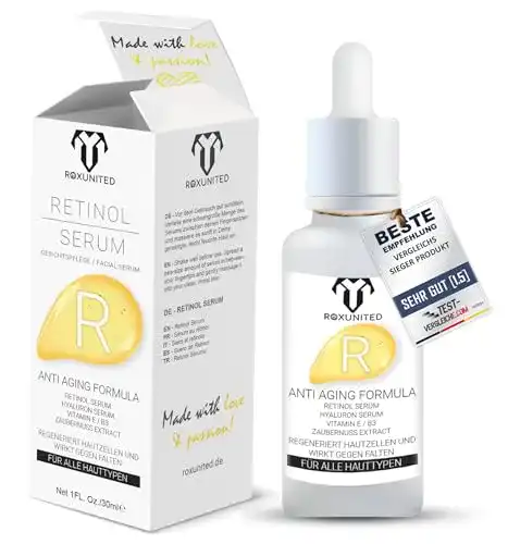 ROXUNITED Retinol Serum Hochdosiert (30 ml)