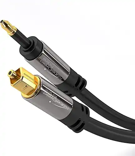 Optisches Kabel KabelDirekt, Mini TOSLINK Kabel, 1,5m