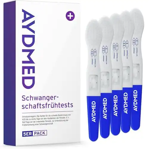 Die beste Frühschwangerschaftstest Aydmed 5 x Aidteq Profi 2026 Test Bestseller Frühschwangerschaftstest Aydmed 5 x Aidteq Profi