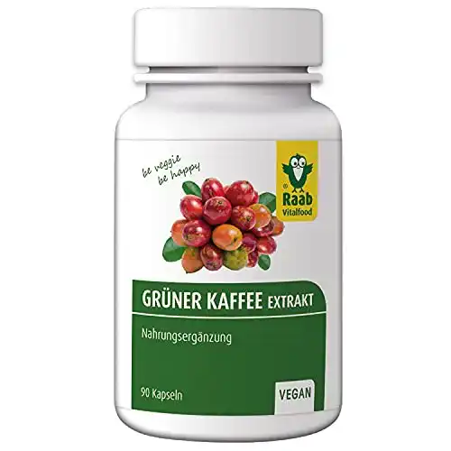 Grüner Kaffee Raab Vitalfood Extrakt Chlorogensäure, 90 Kapseln