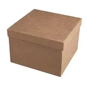 Karton mit Deckel Rayher Pappmaché Box, quadratisch