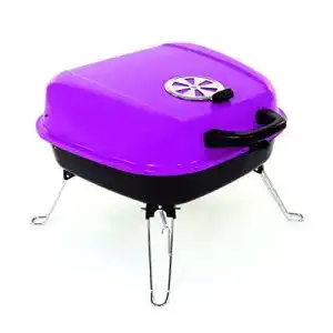 Koffergrill Nexos Mini Koffer-Grill Holzkohlegrill, ca. 34 x 36 cm