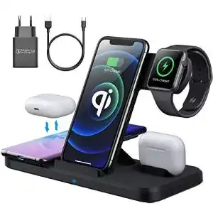 Handy-Ladestation AMZLIFE Wireless Charger, 15W, fast kabellos