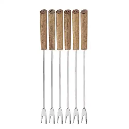 Fonduegabeln kela 79169, 6 Stück, mit Markierung, 24,5 cm Länge