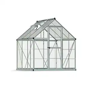 Gewächshaus mit Fundament Palram Hybrid Gewächshaus, Silber