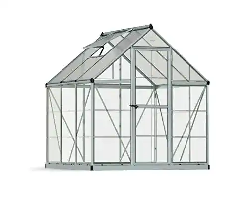 Gewächshaus mit Fundament Palram Hybrid Gewächshaus, Silber