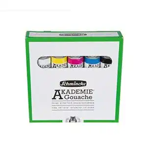 Gouachefarben Schmincke – AKADEMIE Gouache , 5 x 20 ml-Tuben