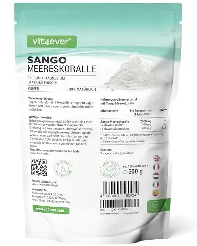 Calcium Vit4ever Sango Meereskoralle, 300 g Pulver