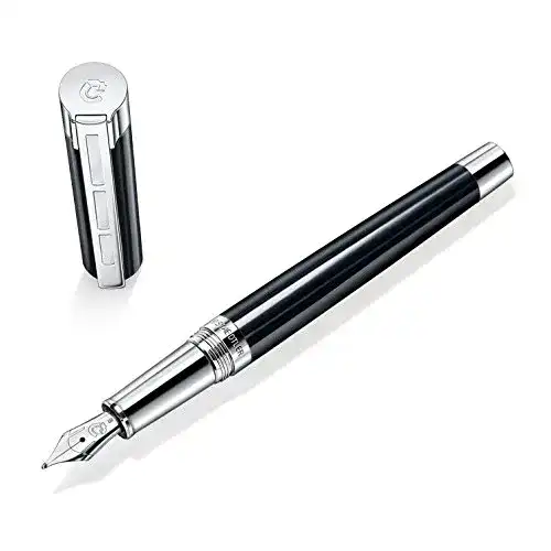 Füller Staedtler Initium Resina Füllhalter, schwarzes Edelharz, M