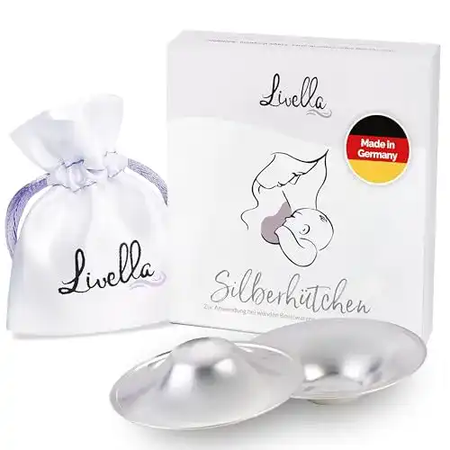 Die beste Stillhütchen Livella Silberhütchen, 2 Stück, massives 999 Silber 2026 Test Bestseller Stillhütchen Livella Silberhütchen, 2 Stück, massives 999 Silber