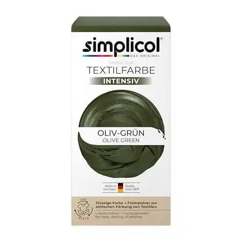 Textilfarbe Simplicol intensiv (18 Farben), Oliv-Grün 1814, Dunkelgrün