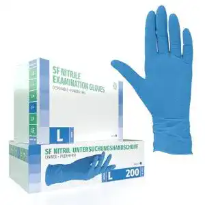 Einmalhandschuhe (blau) SF Medical Products GmbH Nitril 200 Box