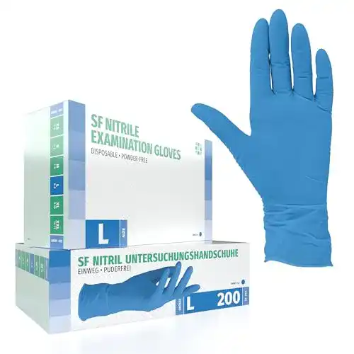 Einmalhandschuhe (blau) SF Medical Products GmbH Nitril 200 Box
