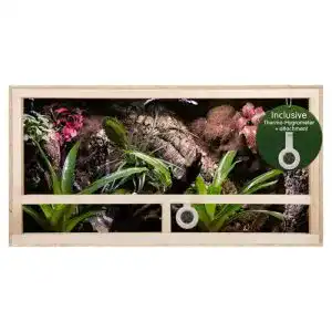 Terrarium REPITERRA für Reptilien & Amphibien, Holz 100x50x50 cm