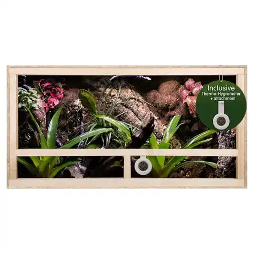 Terrarium REPITERRA für Reptilien & Amphibien, Holz 100x50x50 cm