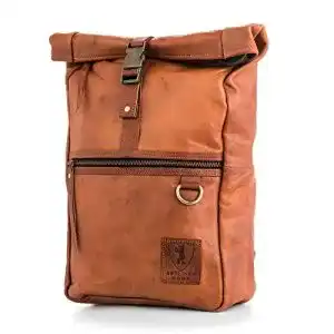 Roll-Top-Rucksack Berliner Bags Vintage aus Leder, Roll-top